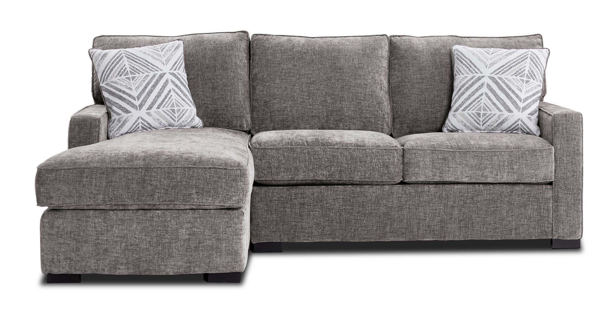Charlotte 2-Piece Sectional with Left-Facing Chaise - Smoke