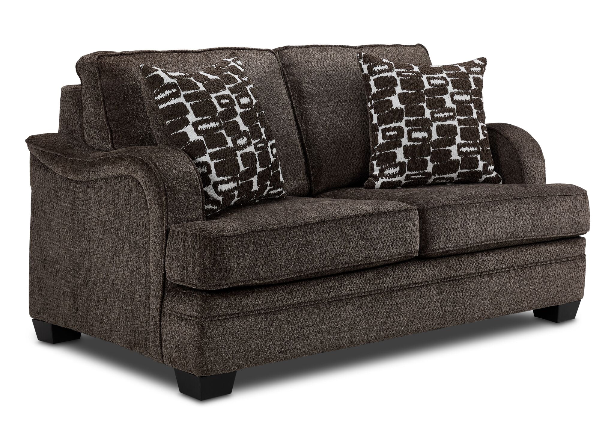 Charmaine Sofa, Loveseat and Chair Set - Brown