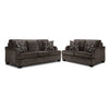 Charmaine Sofa and Loveseat Set - Brown