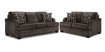 Charmaine Sofa and Loveseat Set - Brown