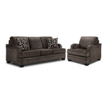 Charmaine Sofa and Chair Set - Brown