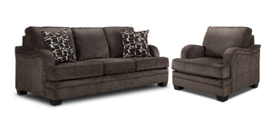 Charmaine Sofa and Chair Set - Brown