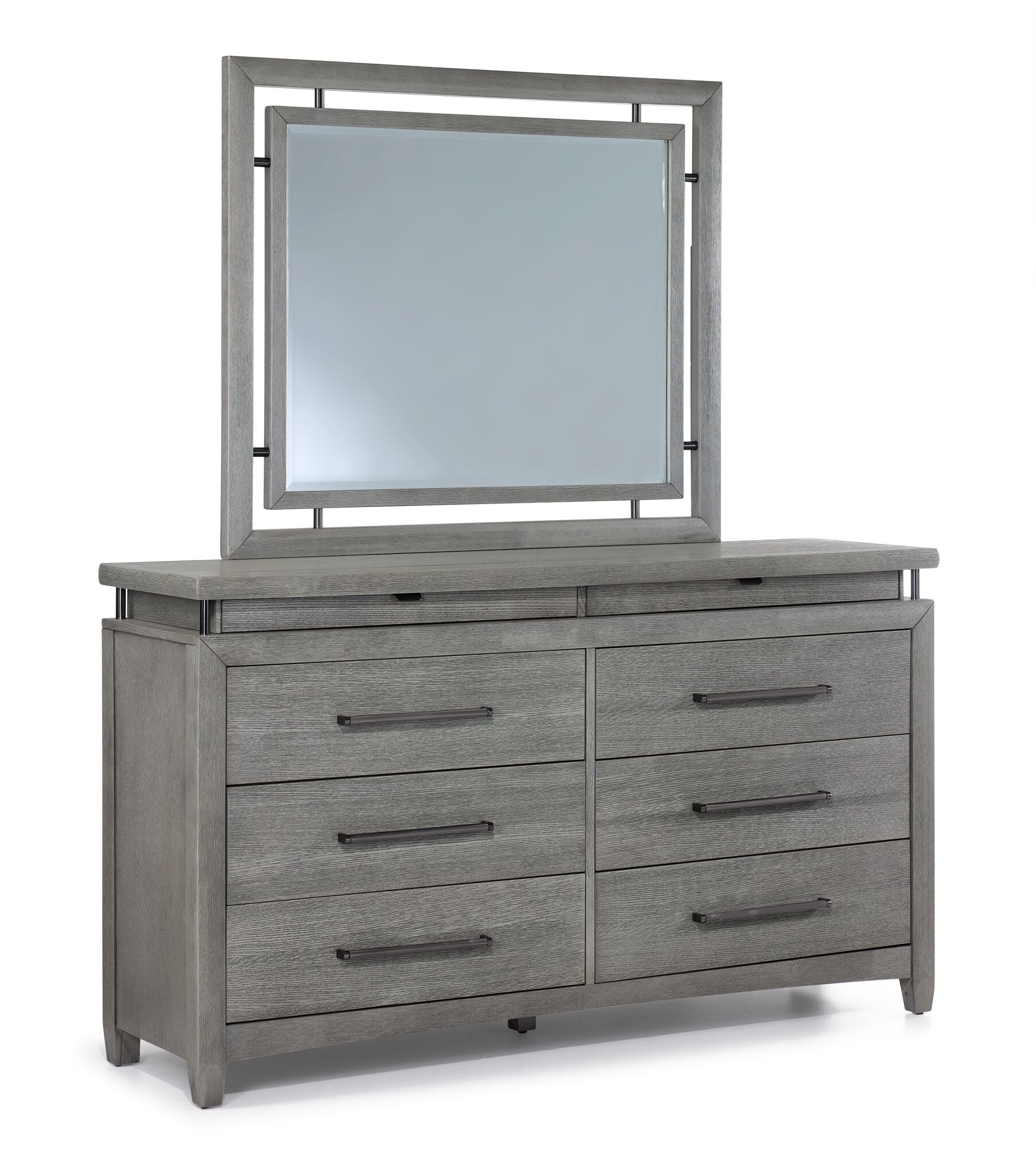 Chelsea 6-Drawer Dresser - Grey