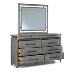 Chelsea 6-Drawer Dresser - Grey