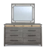 Chelsea 6-Drawer Dresser - Grey