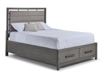 Chelsea 6-Piece King Storage Bed - Grey