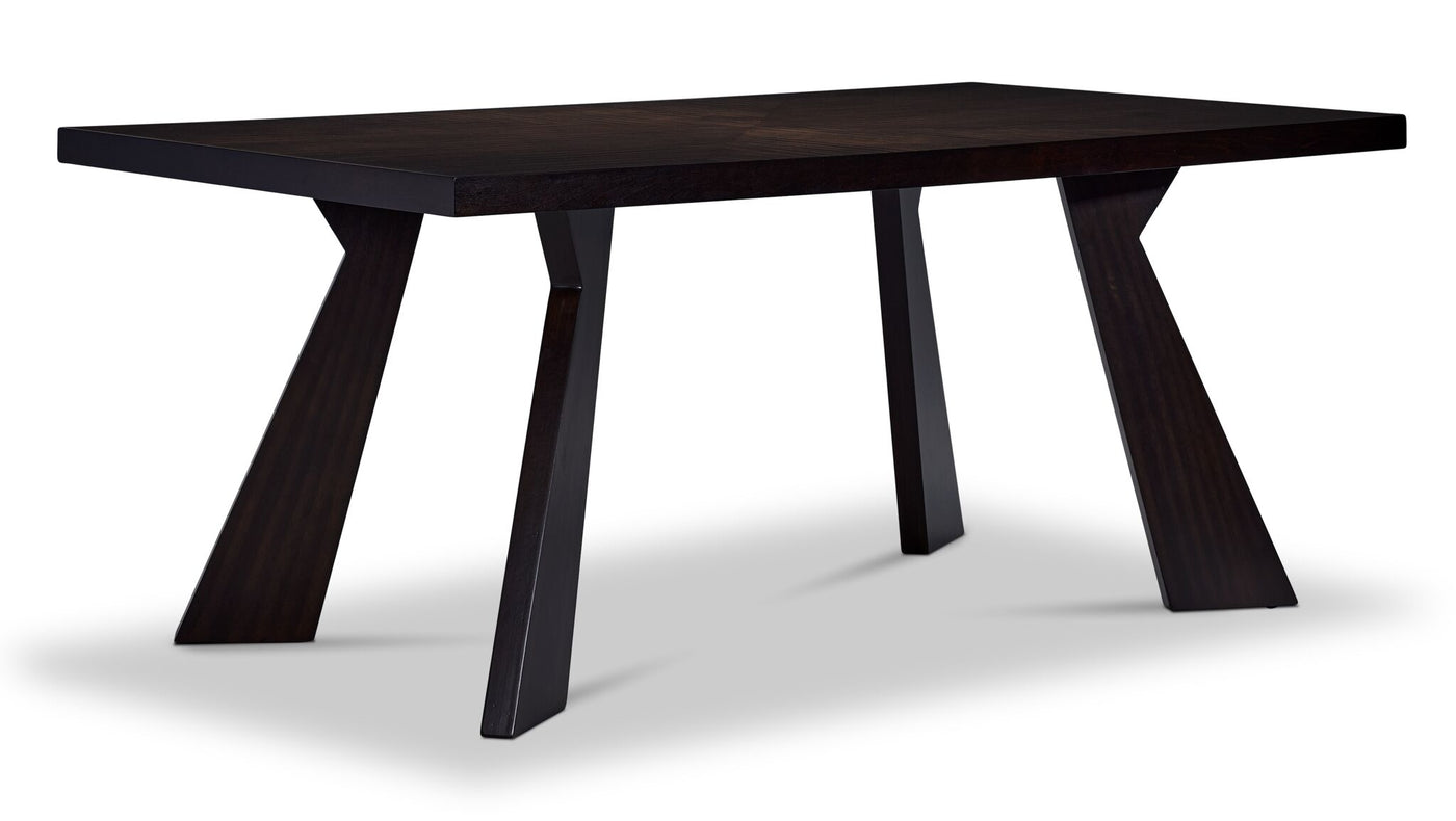Chestnut Ridge 7- Piece Dining Set - Dark Brown, Beige
