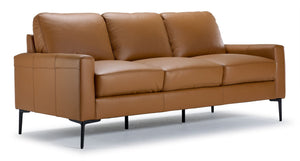 Chito Leather Sofa - Saddle