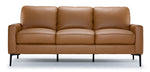 Chito Leather Sofa - Saddle