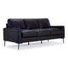 Chito Leather Sofa - Raven