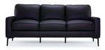Chito Leather Sofa - Raven