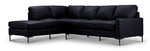 Chito Leather 2-Piece Sectional with Left Facing Chaise - Raven