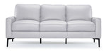 Chito Leather Sofa - Silver Grey