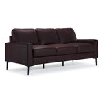 Chito Leather Sofa and Loveseat Set - Mocha