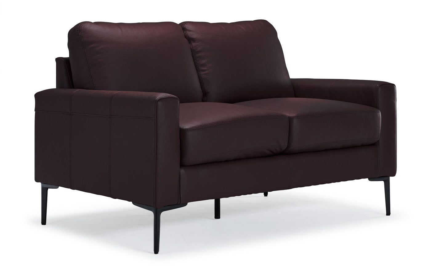 Chito Leather Sofa and Loveseat Set - Mocha