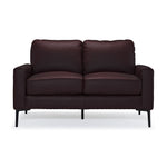 Chito Leather Loveseat - Mocha