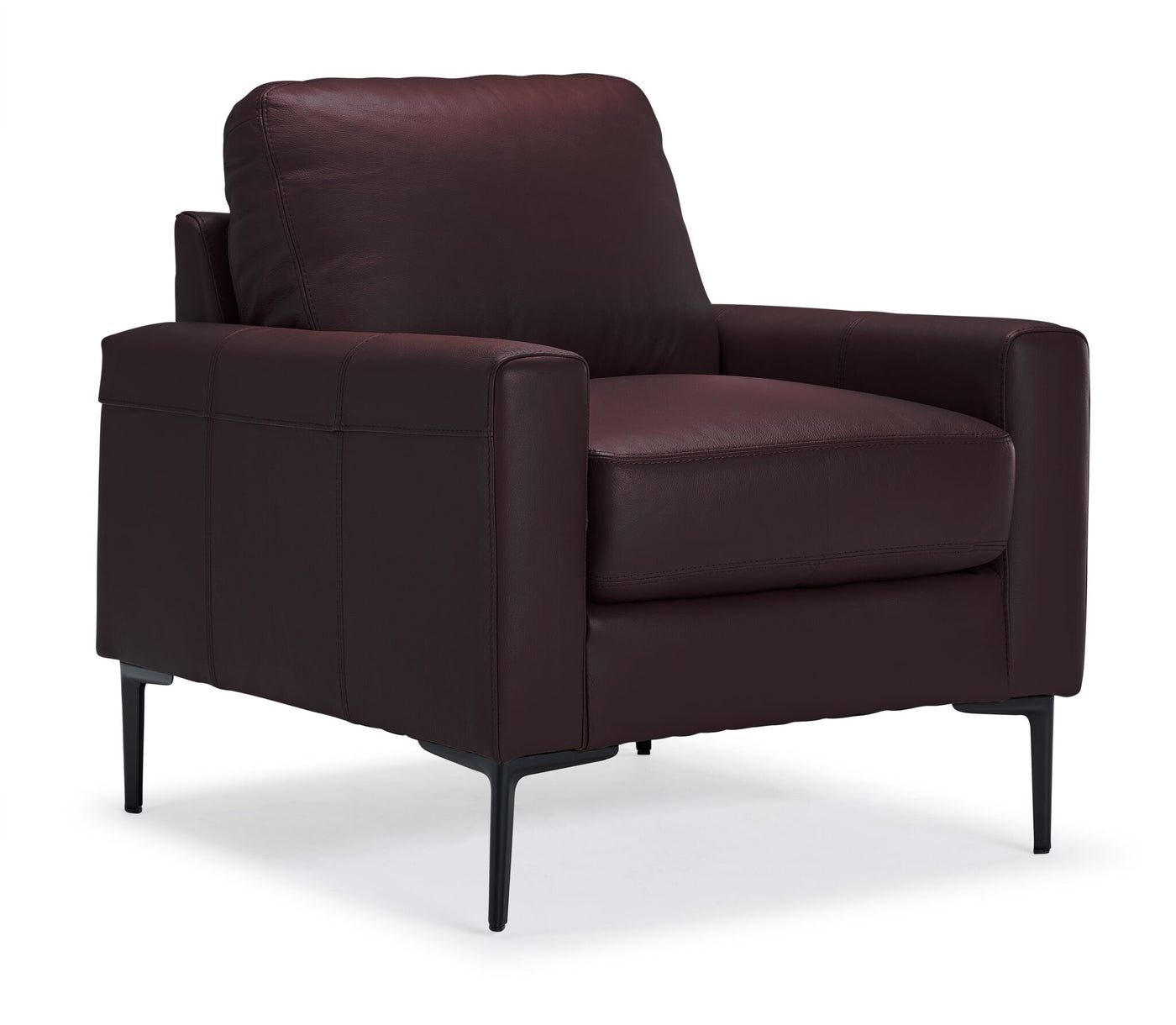 Chito Leather Sofa and Chair Set - Mocha