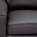 Chito Leather Loveseat - Mocha