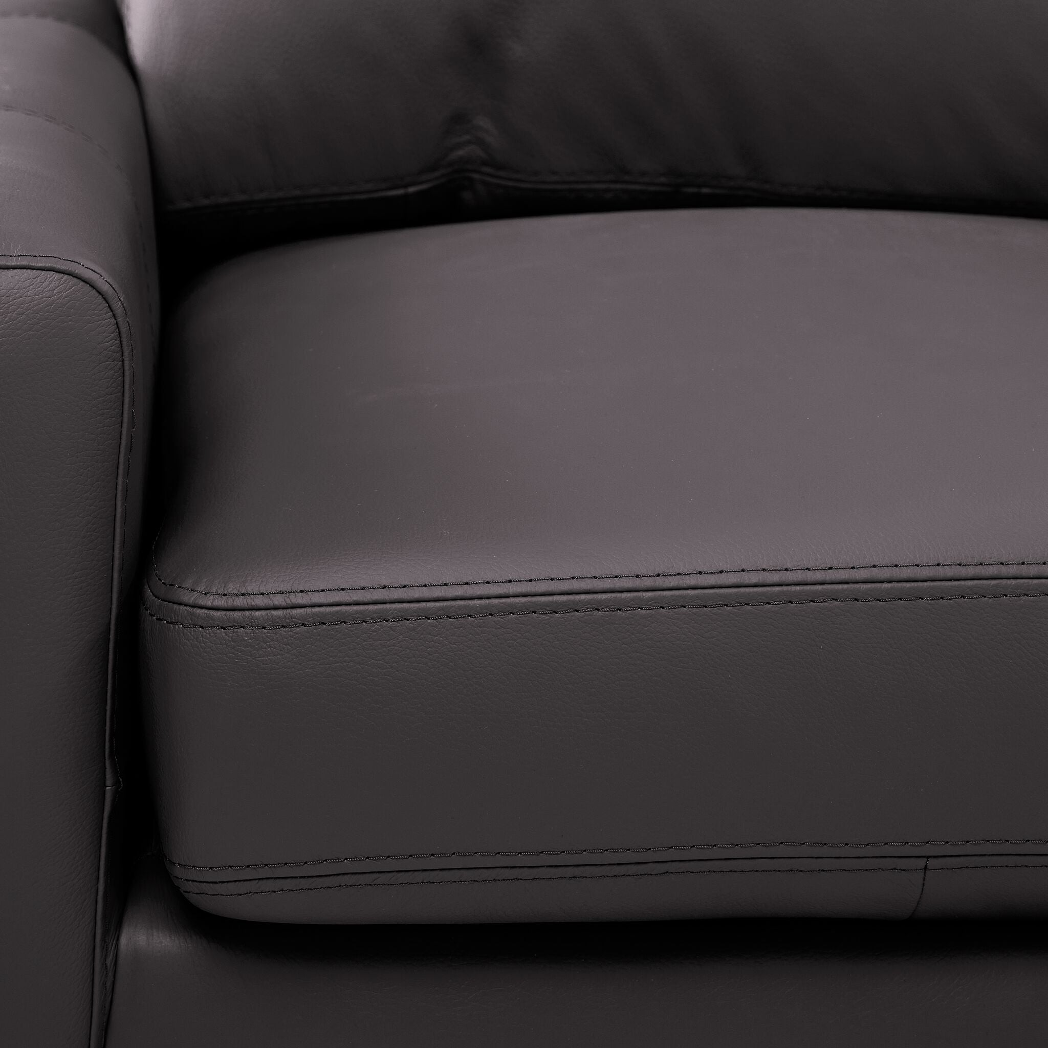 Chito Leather 2-Piece Sectional with Right Facing Chaise - Mocha