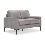 Chito Leather Sofa, Loveseat and Chair Set - Cloud Grey