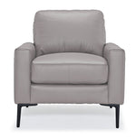 Chito Leather Chair - Cloud Grey