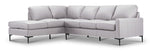 Chito Leather 2-Piece Sectional with Left Facing Chaise - Cloud Grey