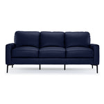 Chito Leather Sofa - Navy