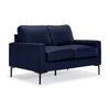 Chito Leather Loveseat - Navy