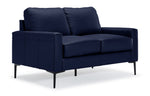 Chito Leather Sofa, Loveseat and Chair Set - Navy