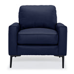 Chito Leather Chair - Navy