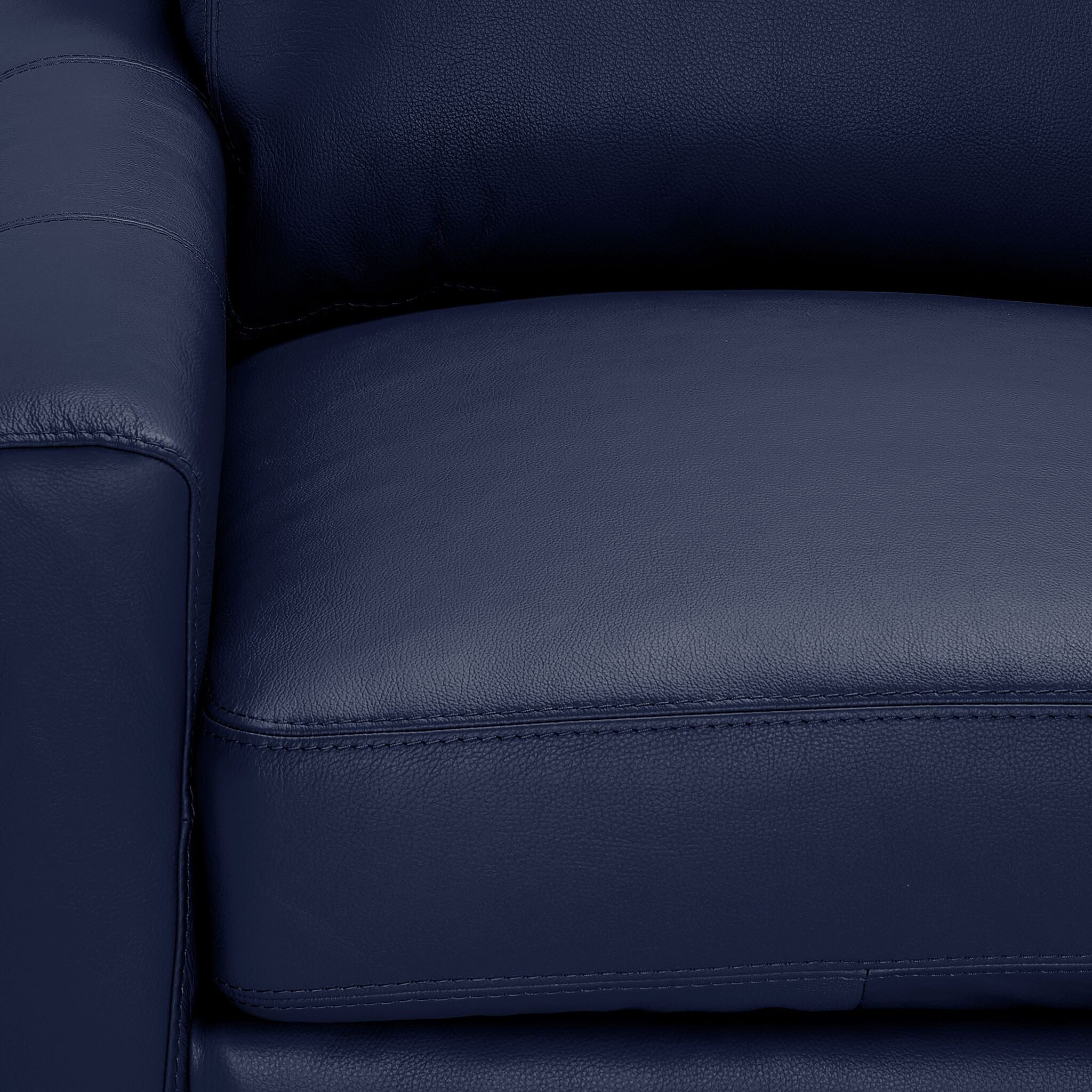 leonsophieページ Chito Leather Sofa - Navy | Leon's