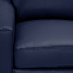 Chito Leather Chair - Navy