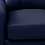 Chito Leather 2-Piece Sectional with Right Facing Chaise - Navy