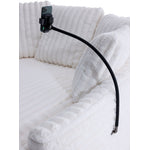 Ciara Fur Accent Chair - White