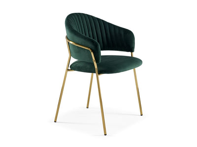 Cinzia Armchair - Emerald, Gold