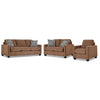 City Sofa, Loveseat and Chair Set - Brown