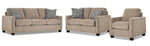 City Sofa, Loveseat and Chair Set - Ivory