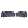 City Sofa and Loveseat Set - Blue