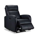 Cole Leather Power Recliner - Black
