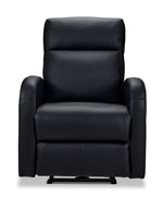 Cole Leather Power Recliner - Black