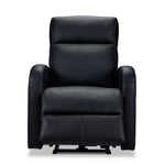 Cole Leather Power Recliner - Black