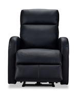 Cole Leather Power Recliner - Black
