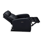 Cole Leather Power Recliner - Black