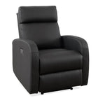 Cole Leather Power Recliner - Black