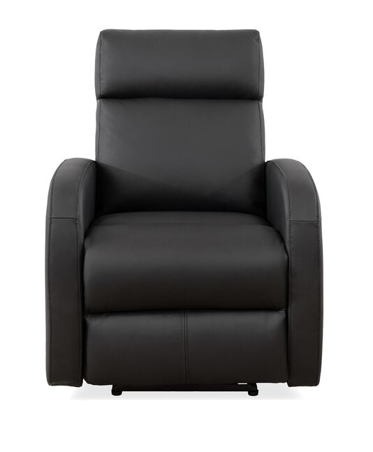 Cole Leather Power Recliner - Black