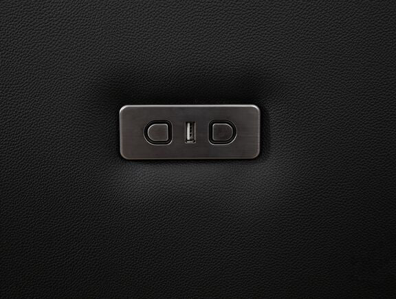 Cole Leather Power Recliner - Black