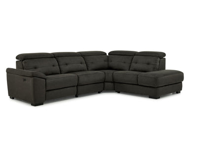 Colorado 4-Piece Power Reclining Sectional with Right-Facing Chaise - Graphite