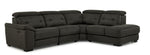 Colorado 4-Piece Power Reclining Sectional with Right-Facing Chaise - Graphite