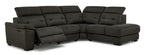 Colorado 4-Piece Power Reclining Sectional with Right-Facing Chaise - Graphite
