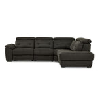Colorado 4-Piece Power Reclining Sectional with Right-Facing Chaise - Graphite